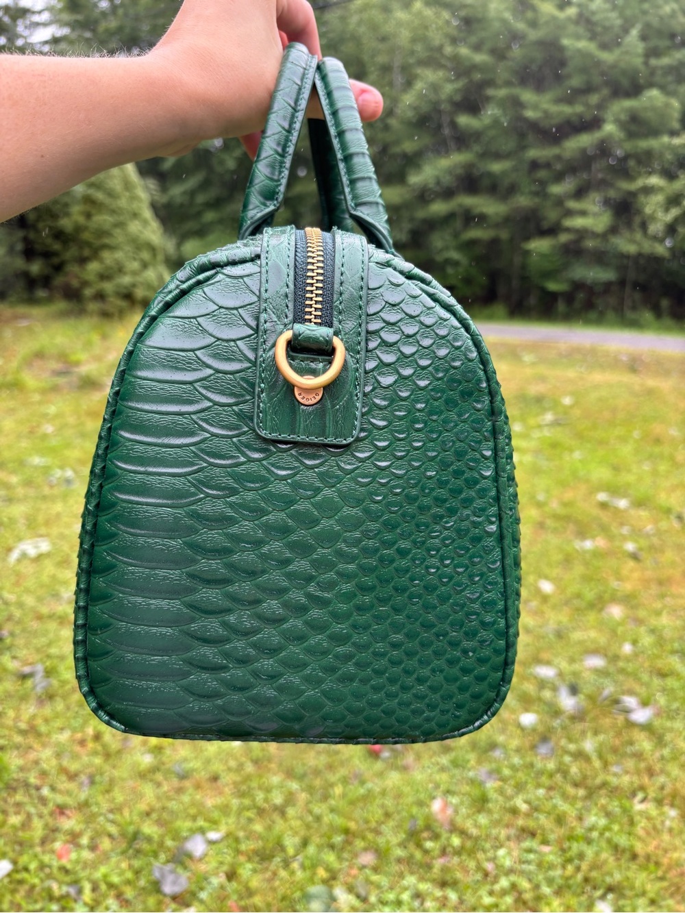 Kurt Geiger London Kensington Snake Embossed Boston Bag - Picture 12 of 17